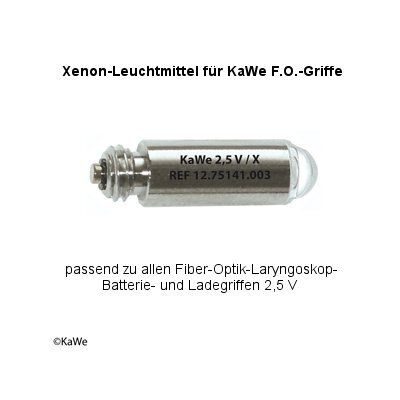 Ersatzlampe Xenon 2,5 V - für KaWe F.O. Griffe