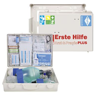 Erste-Hilfe-Koffer Arzt + Praxis PLUS leer B400xH300xT150ca.mm weiß SÖHNGEN