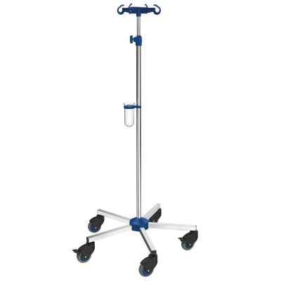 Infusionsständer Comfort, Stahl verchromt