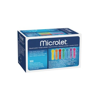MICROLET® Lanzetten, farbig, 100 Stück